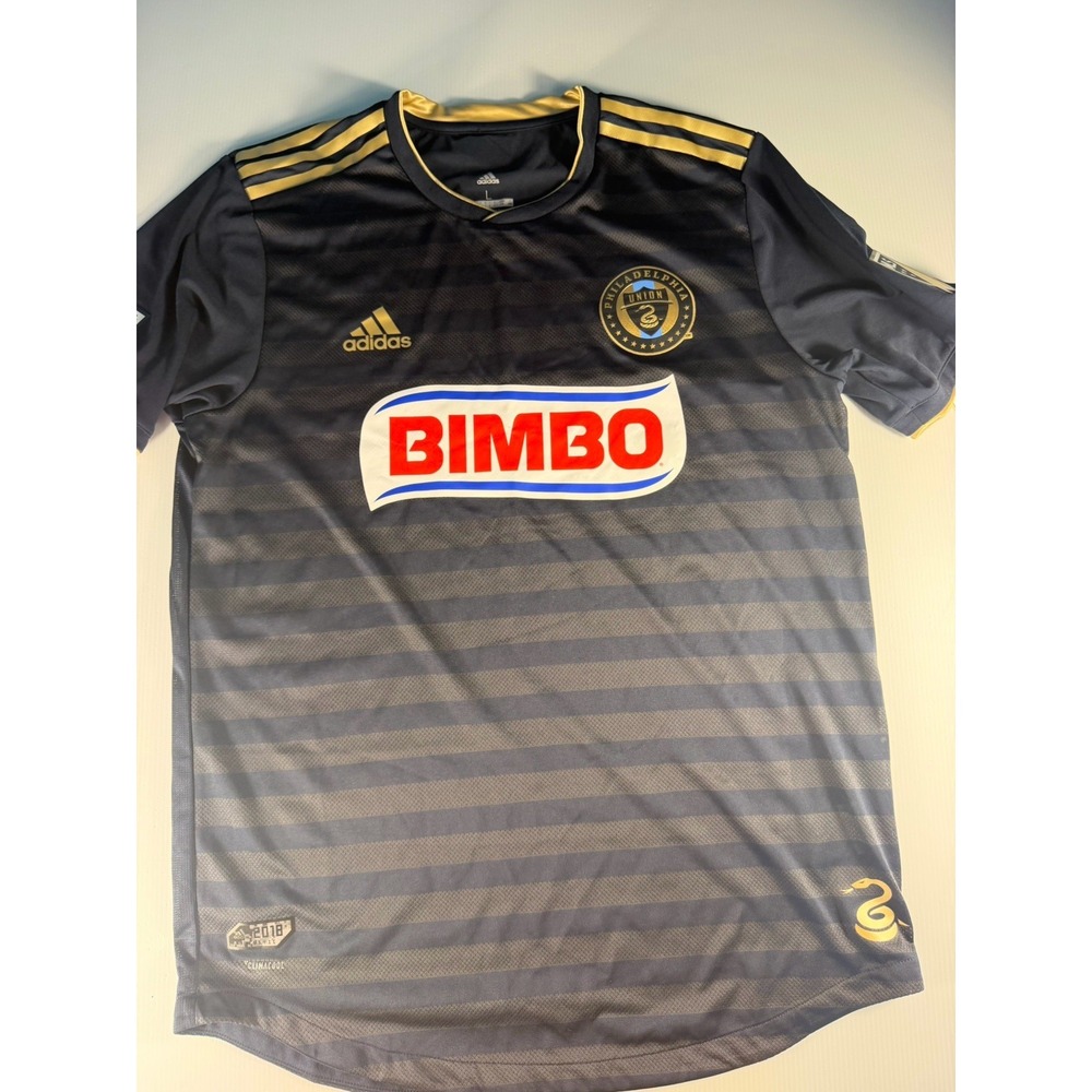 PHILADELPHIA UNION 2017 2018 HOME FOOTBALL SHIRT SOCCER JERSEY ADIDAS Large